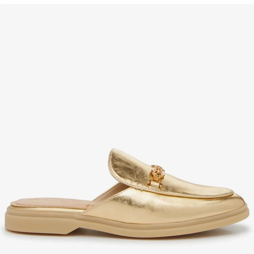 🌸SAM EDELMAN🌸 Kira Mule Gold Metallic Size: 7M - Picture 3 of 14